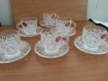 Кристални чаши за кафе чай Бохемия чехословакия, снимка 6