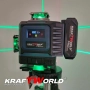 Лазерен нивелир Kraftworld PRO 4×360° с тъчскрийн дисплей, дистанционно и пълен комплект в куфар, снимка 7
