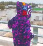 Унисекс суичър суетшърт BAPE A Bathing Ape Purple Shark Camo M L XL лилав, снимка 4