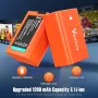 Vemico NP-FW50 2 пакета 1200 mAh резервна батерия с тип C LCD зарядно, снимка 3