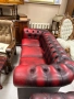 Троен Диван Честърфийлд Chesterfield oxblood., снимка 2