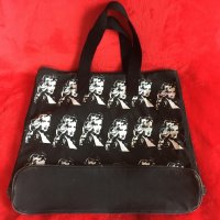 Винтидж чанта GUESS черна плат Claudia Schiffer, снимка 8 - Чанти - 29939105