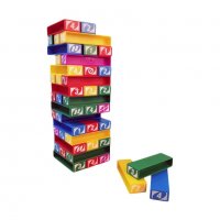 Семейна игра УНО КУЛА ОТ ПЛОЧКИ ''Uno Stacko', снимка 2 - Образователни игри - 30684784