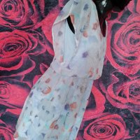 Светло лилава къса феерична рокля М, снимка 2 - Рокли - 37550060
