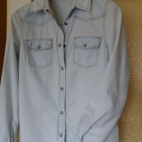 Дамска дънкова риза, снимка 1 - Ризи - 40547291