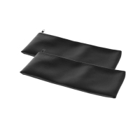 Bag Pouch Zipper Case Leather Storage  for Shure Micro - кожен калъф за кабелен микрофон с цип, снимка 6 - Микрофони - 44654468