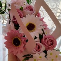 Страхотна чанта със сапунени цветя, снимка 7 - Подаръци за жени - 40305190