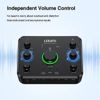 Нов LEKATO LP-1 Аудио Интерфейс Bluetooth Студийно Качество Подкастинг, снимка 6 - Аудиосистеми - 44178150