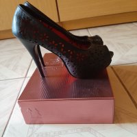 Дамски официални обувки от естествена кожа, снимка 1 - Дамски обувки на ток - 42236487