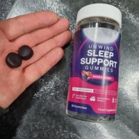 Unwind Sleep Gummies за подпомагане на съня, детски бонбони за сън - 60 броя, снимка 10 - Хранителни добавки - 44496990