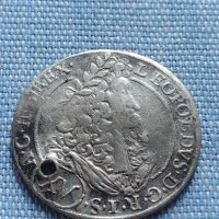 Сребърна монета 15 кройцера 1694г. Леополд първи Хал Тирол 13606, снимка 2 - Нумизматика и бонистика - 42915619