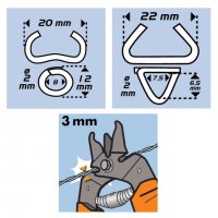 Клещи Edma за връзване на огради с изолация 200 мм, 3 мм, Top Grafer 20/22, снимка 2 - Клещи - 34032815