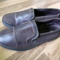Немски кожени обувки номер 39-мокасини, снимка 1 - Дамски обувки на ток - 36885696