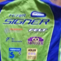 Колездачна тениска маркова на Текси отбор Сигнер силиконов грип дълги ръкави размер М, снимка 8 - Велосипеди - 35466394