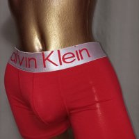  CALVIN KLEIN XL Червен боксер с лого, снимка 4 - Бельо - 38666733