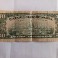 Колекционерска банкнота 50 Американски долара USA 1977 г., снимка 4 - Нумизматика и бонистика - 42833031