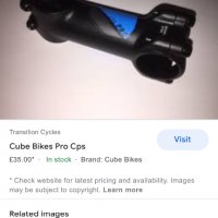 CUBE cps pro лапа за велосипед 75 мм, снимка 6 - Велосипеди - 34980950