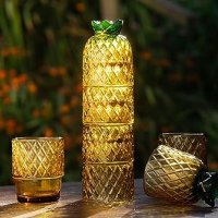 Нов комплект от 4 броя чаши с дизайн на ананас Подарък, снимка 8 - Други стоки за дома - 42746059