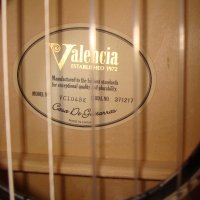 Класическа китара Valencia VC104 BK, Размер 4/4, снимка 11 - Китари - 24706504