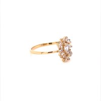 Златен дамски пръстен 1,67гр. размер:57 14кр. проба:585 модел:20033-2, снимка 2 - Пръстени - 42528431
