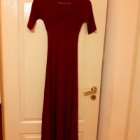 Красива, дълга, елегантна, червена рокля, снимка 1 - Рокли - 32159404