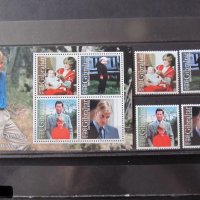 Чисти марки и блок Принц Уилям 2000 от Гибралтар, снимка 1 - Филателия - 40772647