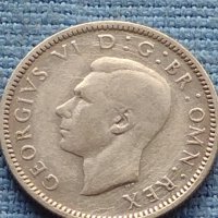 Сребърна монета 0.500 проба 6 пенса 1945г. Великобритания крал Джордж шести 40396, снимка 7 - Нумизматика и бонистика - 42752451