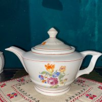 Порцеланов чайник, 1953г, SW, снимка 4 - Антикварни и старинни предмети - 39470080