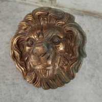 Стара апликация лъвска глава, снимка 1 - Антикварни и старинни предмети - 44443995