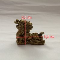 Сувенир малка статуетка китайски дракон в бронзов цвят, снимка 6 - Декорация за дома - 44466513