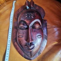 Африканска маска Бауле, снимка 4 - Антикварни и старинни предмети - 39958948