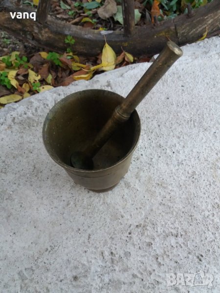 Стар  бронзов хаван, снимка 1