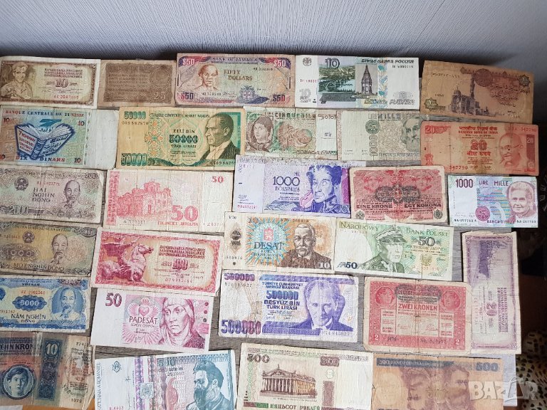 Лот чуждестранни банкноти - 28 броя, снимка 1