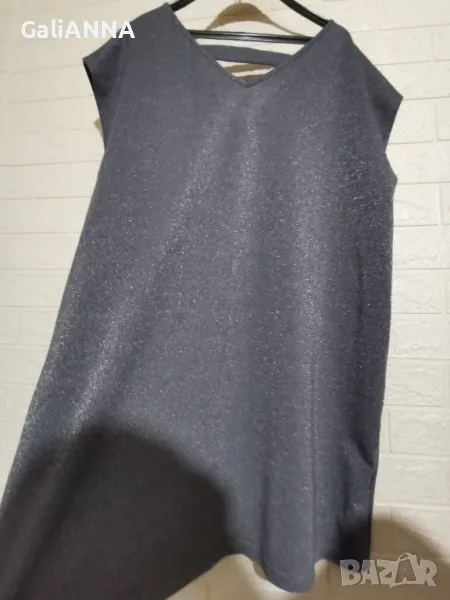 СТРАХОТНА СРЕБРИСТА РОКЛЯ/ТУНИКА 3XL, снимка 1