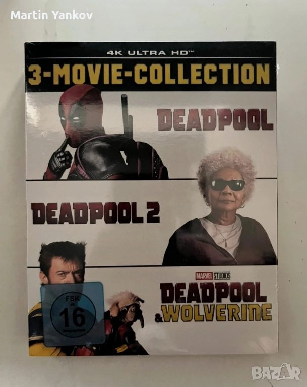 deadpool 1 2 3 trilogy дедпул трилогия 4k UltraHD uhd blu ray блу рей, снимка 1