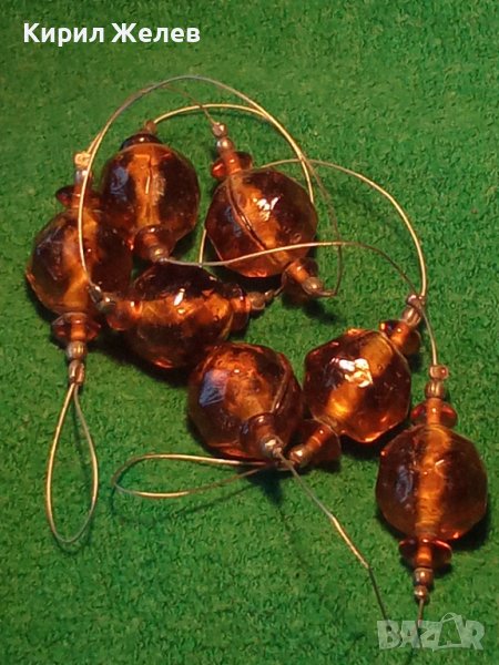 ФАСЕТИРАНО МУРАНО ВЕНЕЦИАНСКО СТЪКЛО АРТИСТИЧНО КОЛИЕ СТАРО 72401, снимка 1