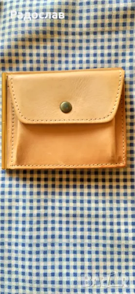 стар кожен портфейл , снимка 1