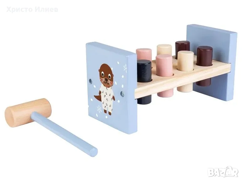 Дървена игра с чукче, снимка 1