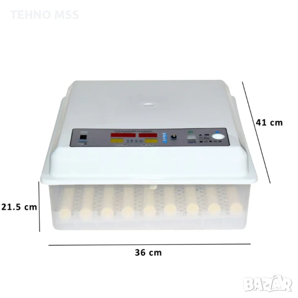 Автоматичен инкубатор MS-36 яйца (12V/220V), снимка 1