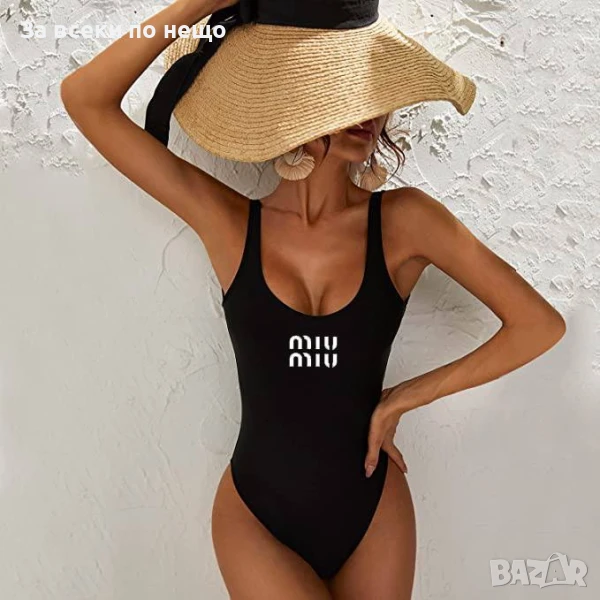Miu Miu Дамски Цял Черен Стилен Бански Миу Миу Код D2606, снимка 1
