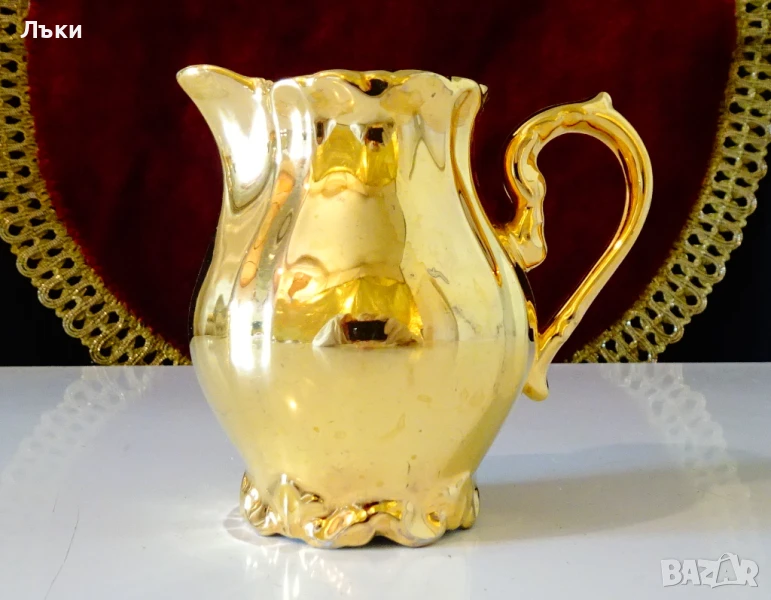 Каничка баварски порцелан,чисто злато,барок. , снимка 1