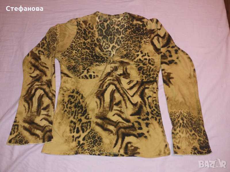 Блуза в леопардов десен С/М, снимка 1