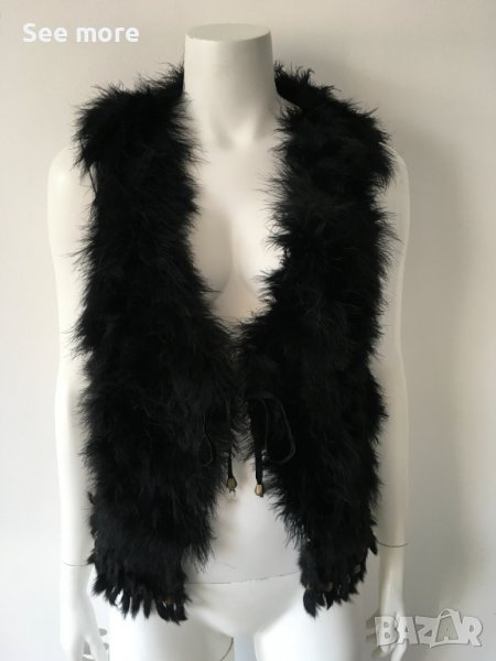 Елек от щраусови пера размер S/M, снимка 1