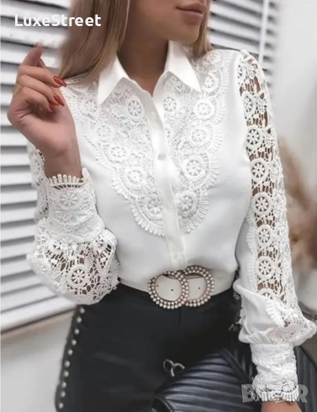 Дамска Риза с Дантела 🤍, снимка 1