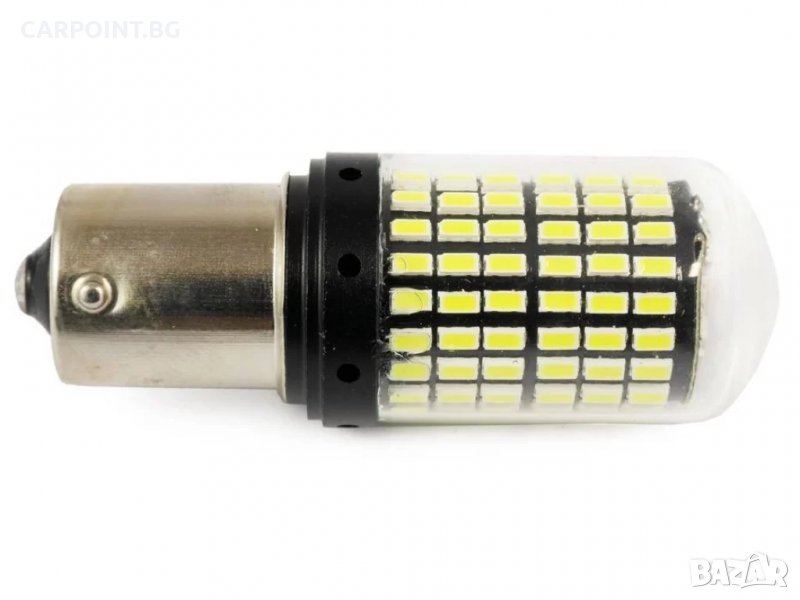 АВТОМОБИЛНА LED КРУШКА BA15S 144 SMD 3014 2БР., снимка 1