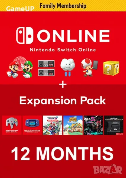 Nintendo Switch Online Всички Видове Абонаменти, снимка 1