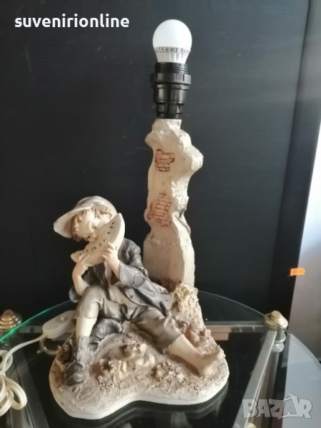 Стара декоративна статуетка лампа, снимка 1