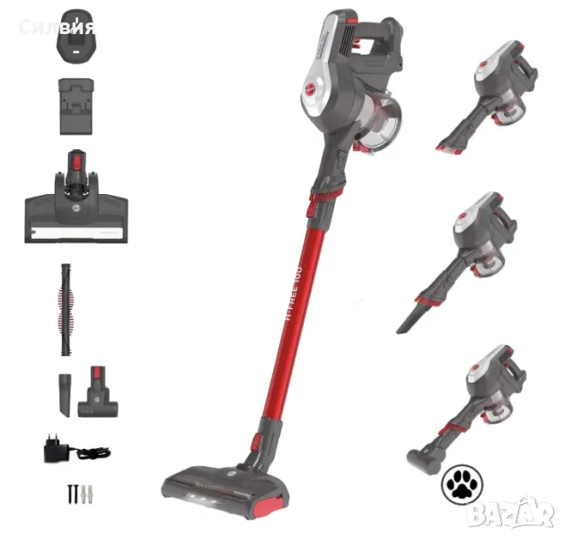 Прахосмукачка HOOVER H-Free 100 с подсветка, снимка 1