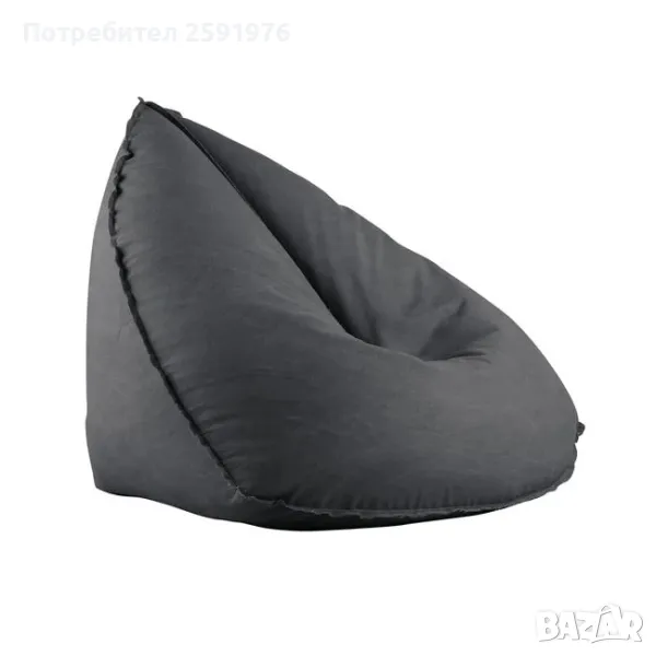 Пуф LAGOS 100% водоустойчив, в цвят антрацит, снимка 1