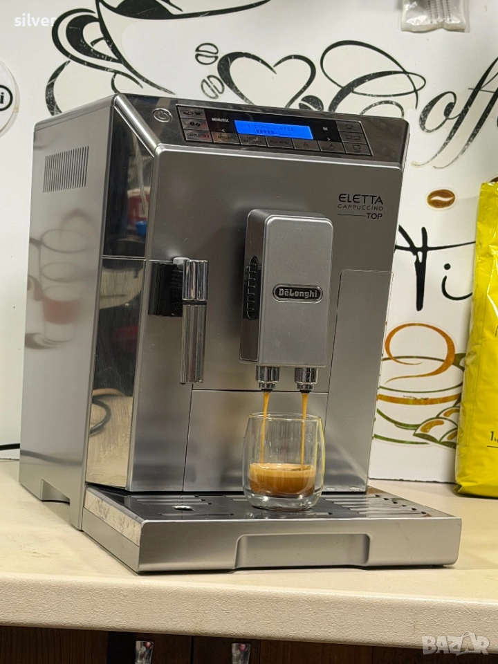 Кафемашина кафе автомат delonghi ELETTA с гаранция, снимка 1